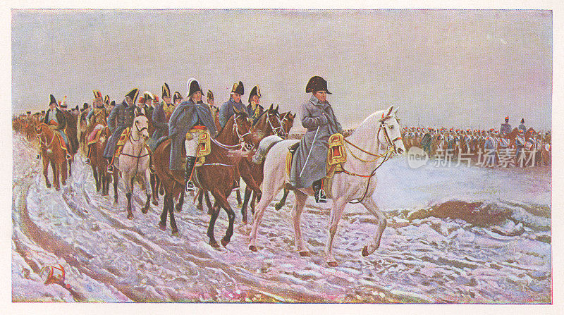 1814年法国战役，从莫斯科撤退，作者欧内斯特・梅索尼耶- 19世纪